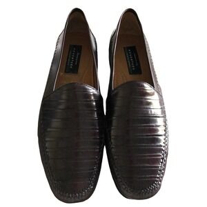 Avventura Mens Dress Shoes Size 13 Brown Leather Slip-on Loafers Spain NWOB